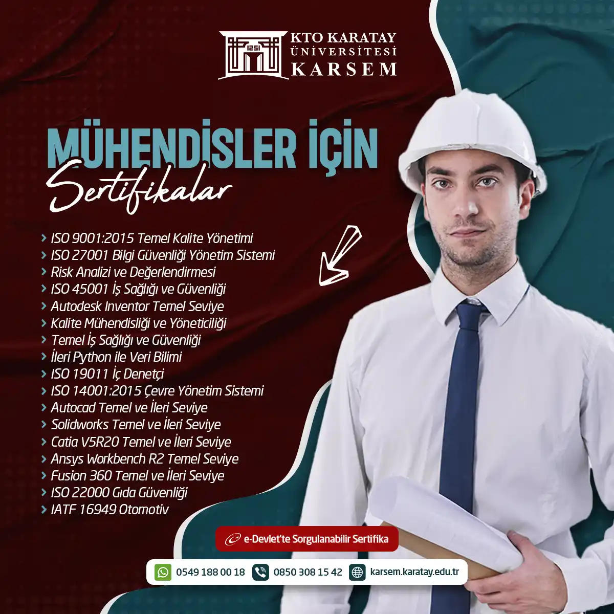 Mühendislere Özel Sertifikalar